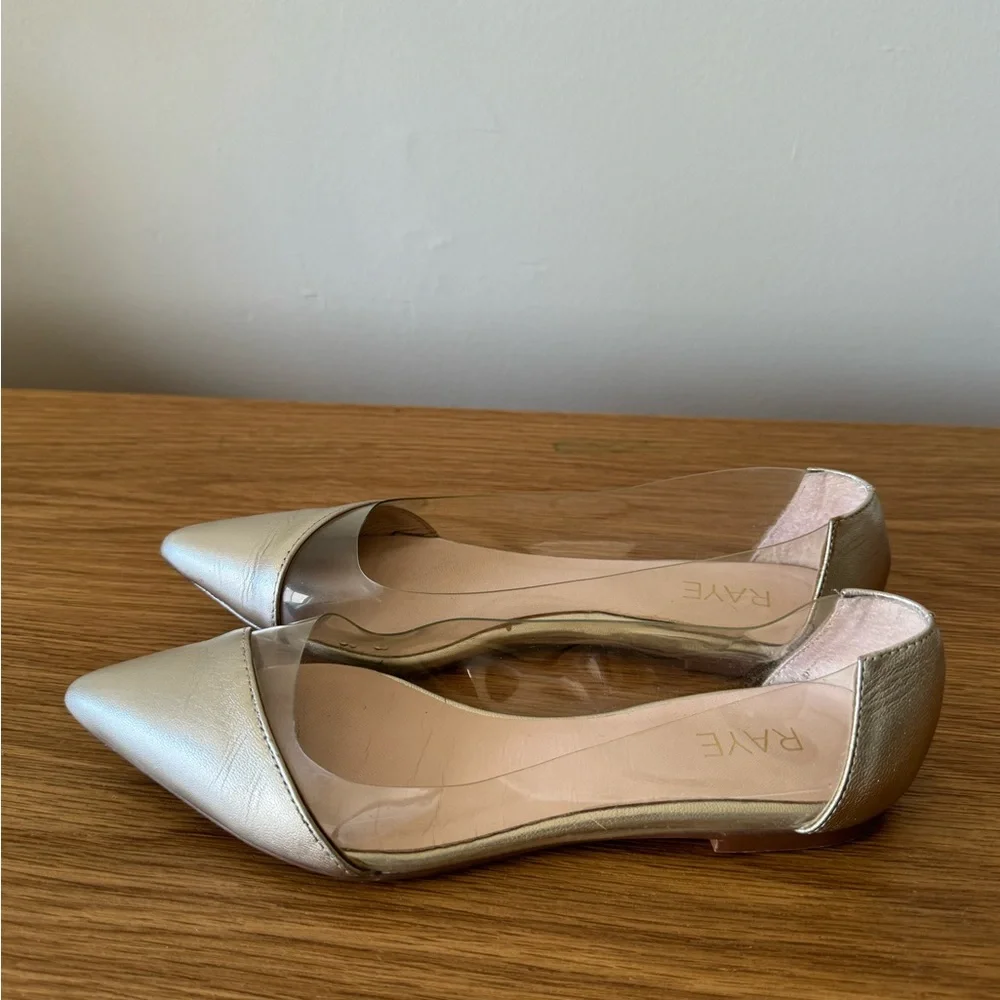Revolve RAYE Phillip flat in light gold‎ size 37 EU